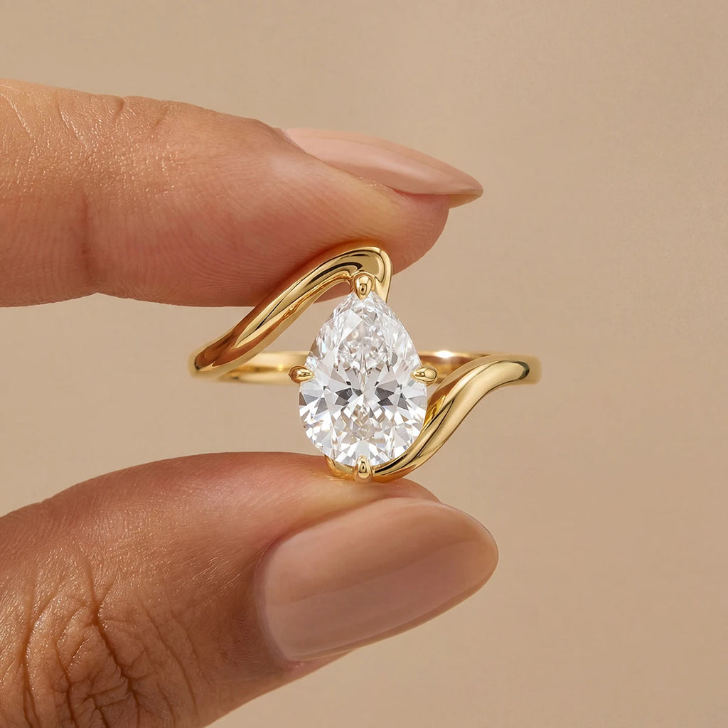 Zircon Halo Ring