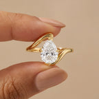 Zircon Halo Ring