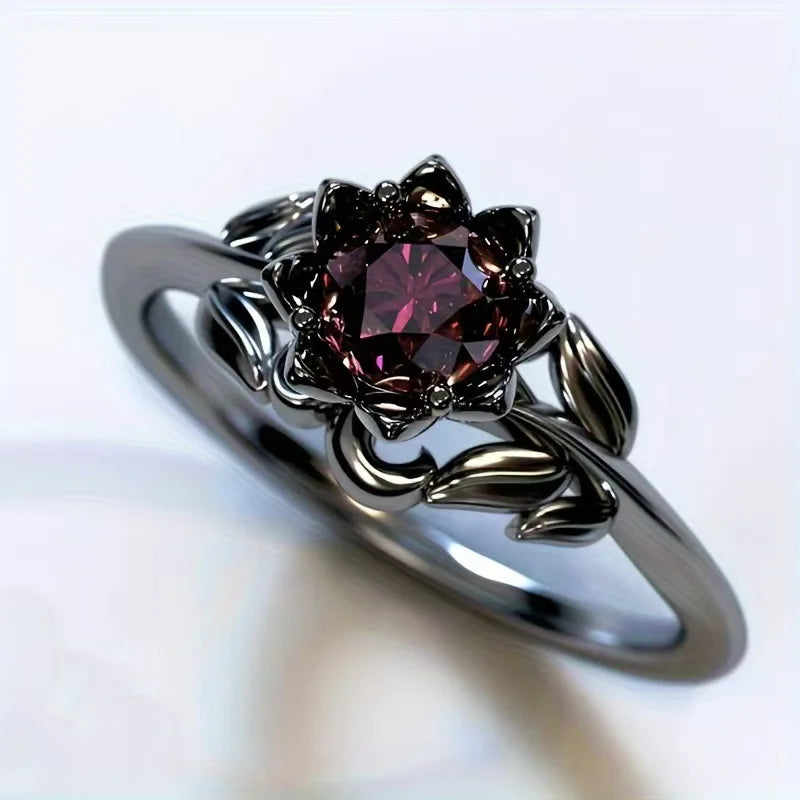 Noir Bloom Ring