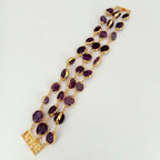 Amethyst Pave Bracelet