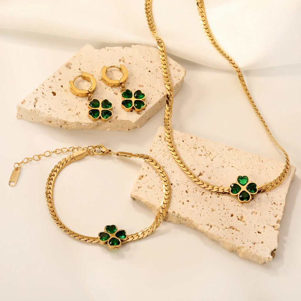 Emerald Clover Set