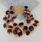 Amethyst Pave Bracelet