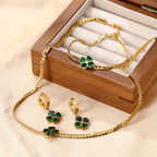 Emerald Clover Set
