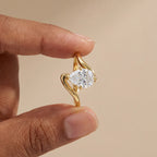 Zircon Halo Ring