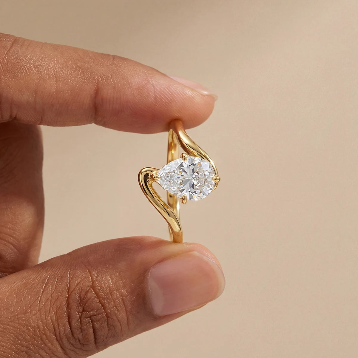 Zircon Halo Ring