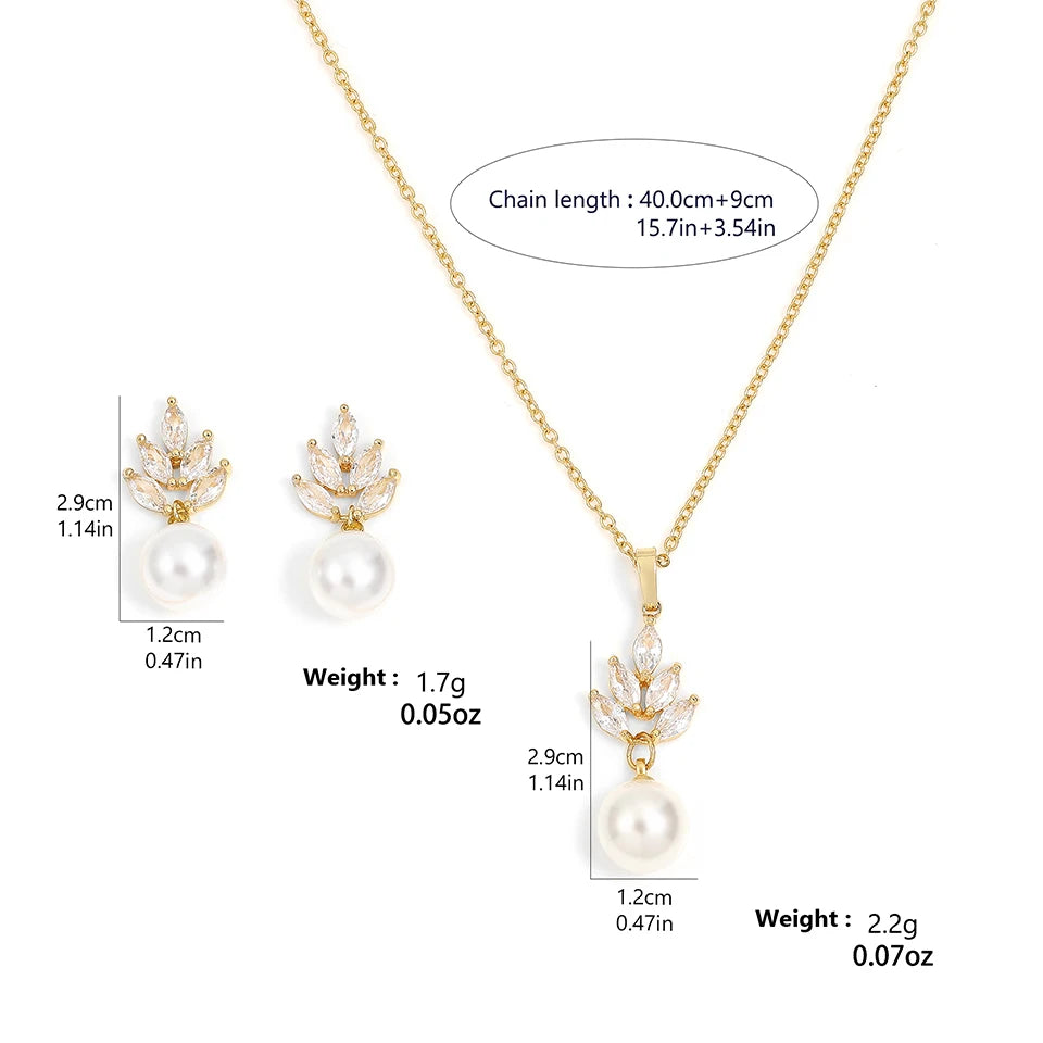 Zirconia Pearl Set