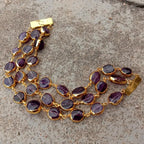 Amethyst Pave Bracelet