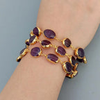 Amethyst Pave Bracelet