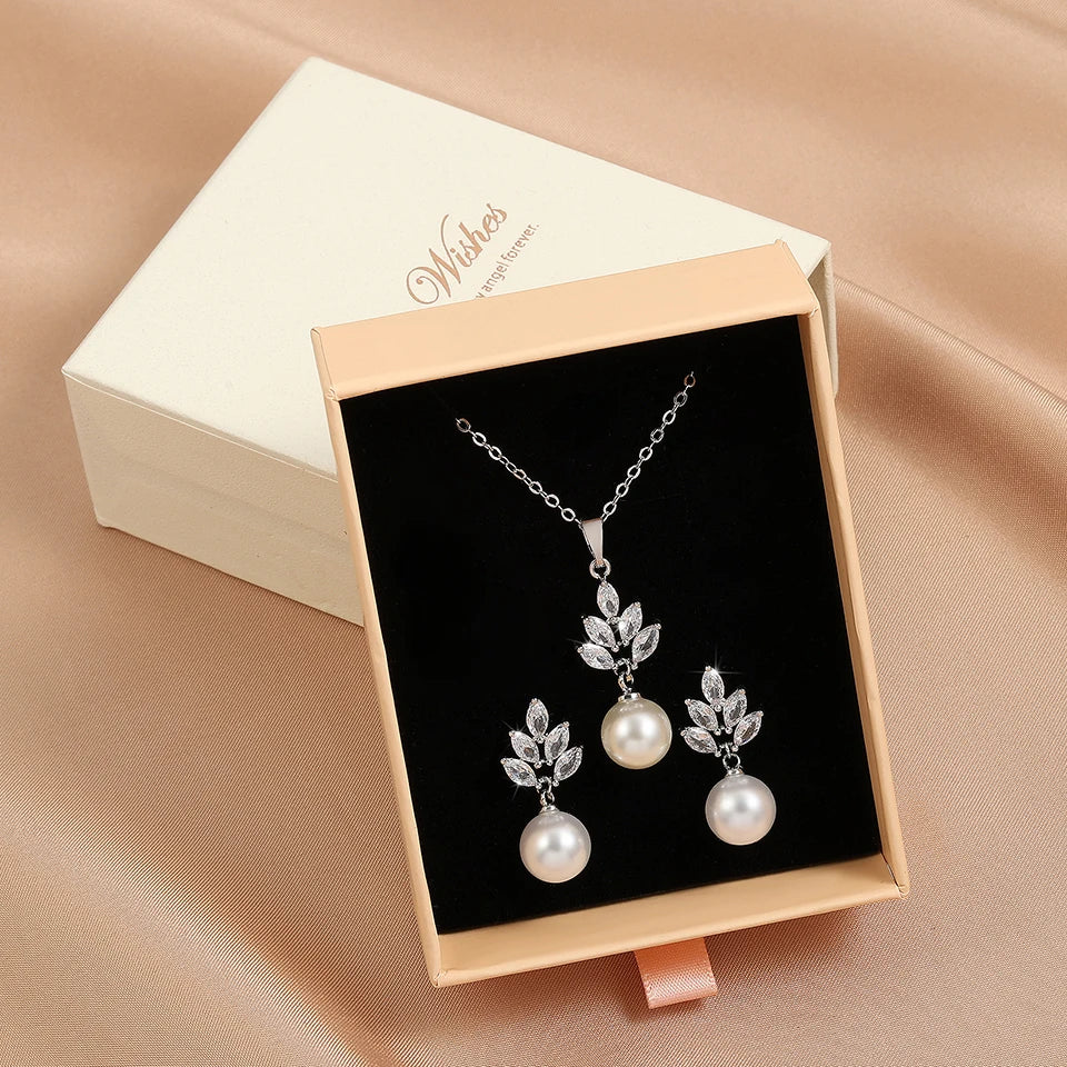 Zirconia Pearl Set