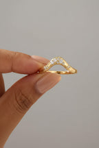 Zircon Halo Ring
