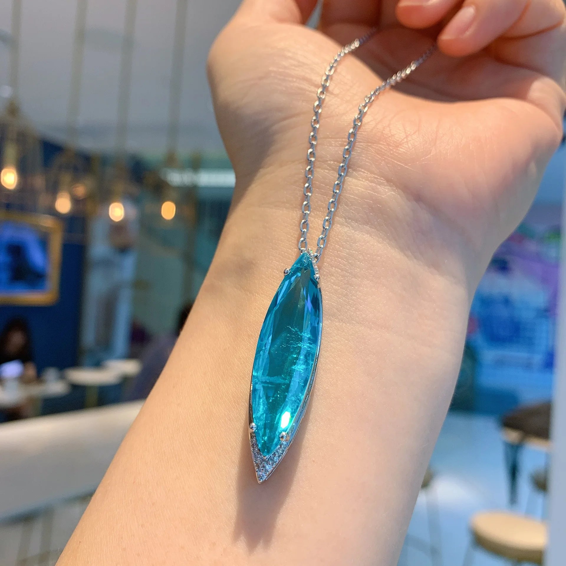 Paraiba Pendant Set