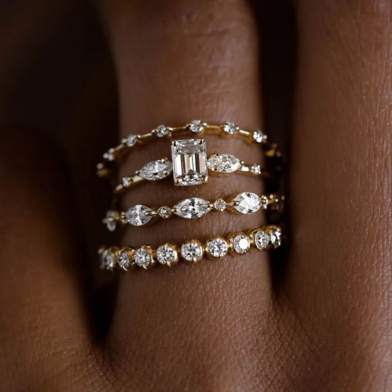 Art Deco Halo Set