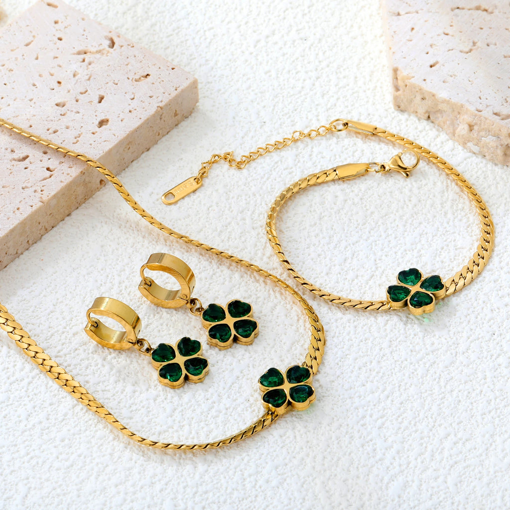 Emerald Clover Set
