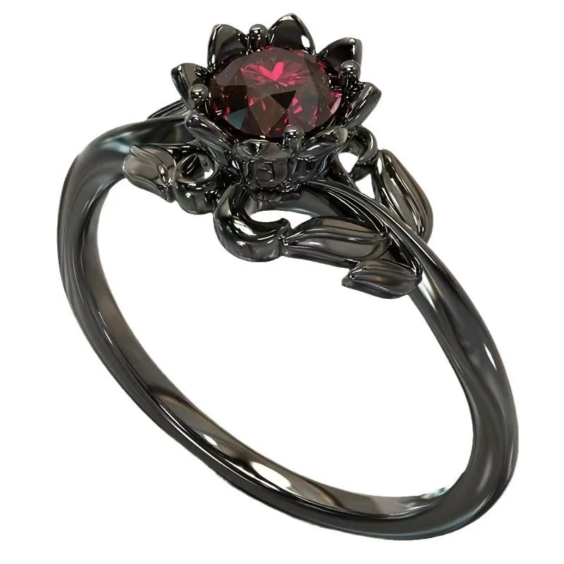 Noir Bloom Ring