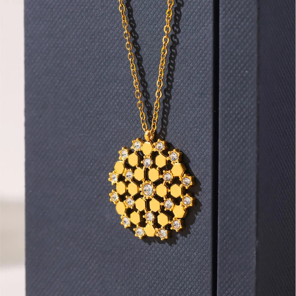 Hexagon Pendant Set