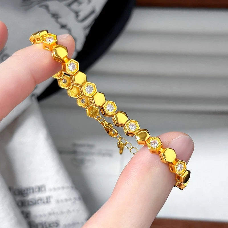 Honeycomb Bangle