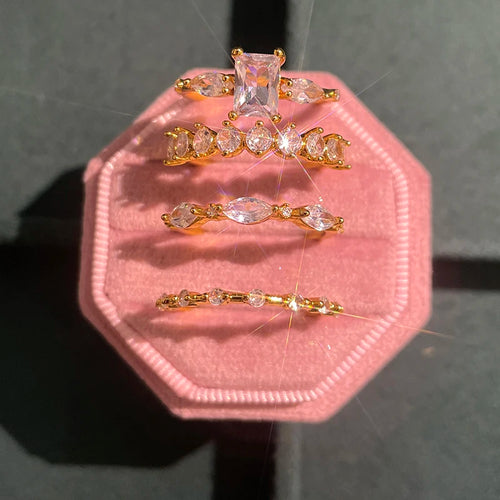 Art Deco Halo Set