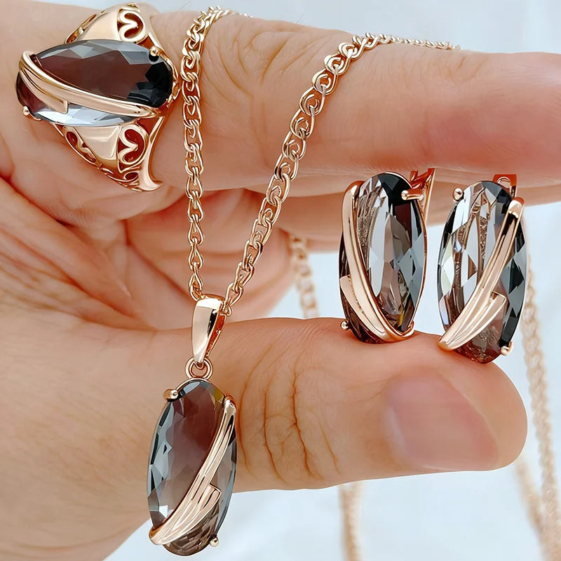 Geometric Rose Gold Set