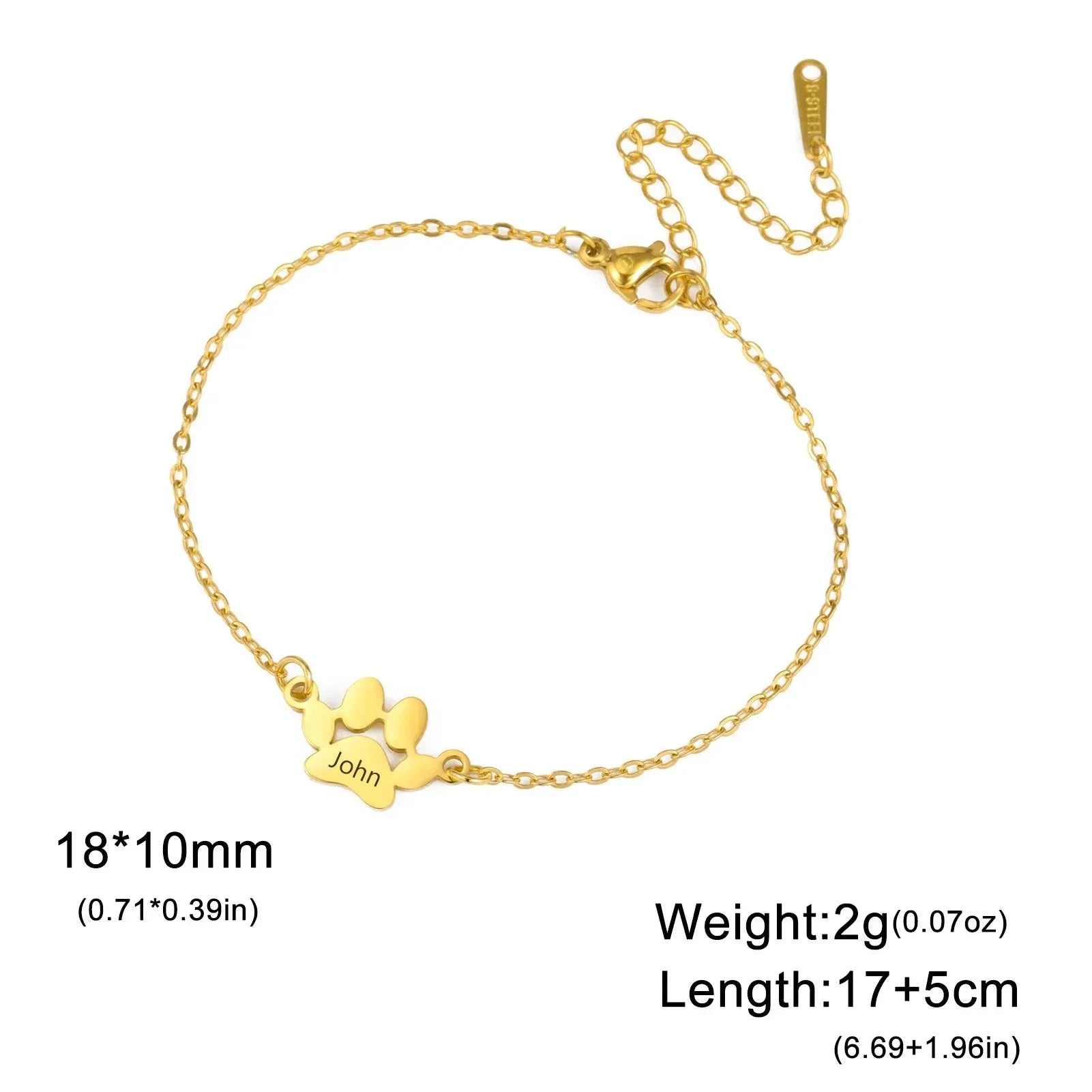 Paw Print Bracelet