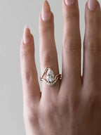 Zircon Halo Ring
