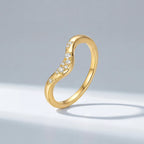 Zircon Halo Ring