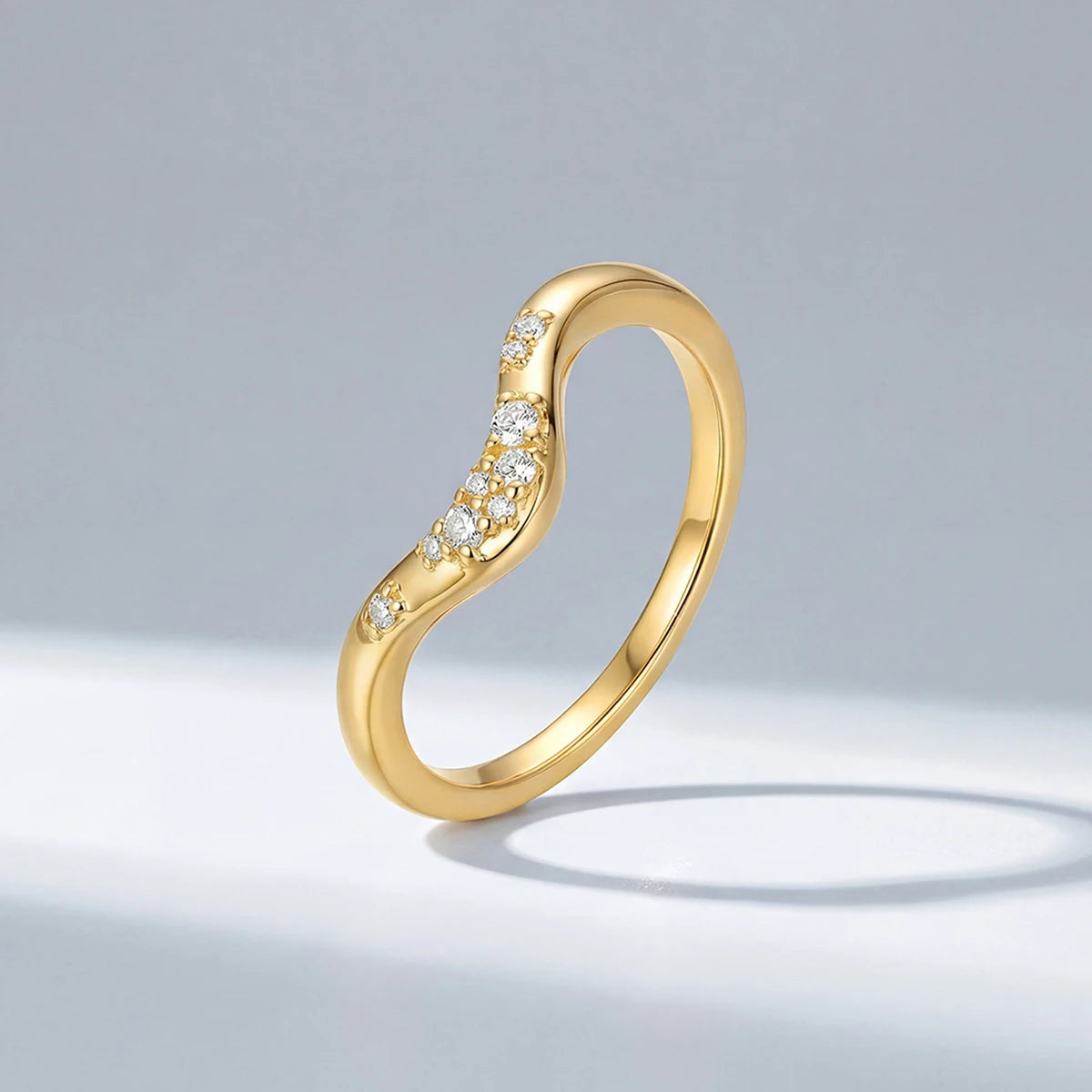 Zircon Halo Ring