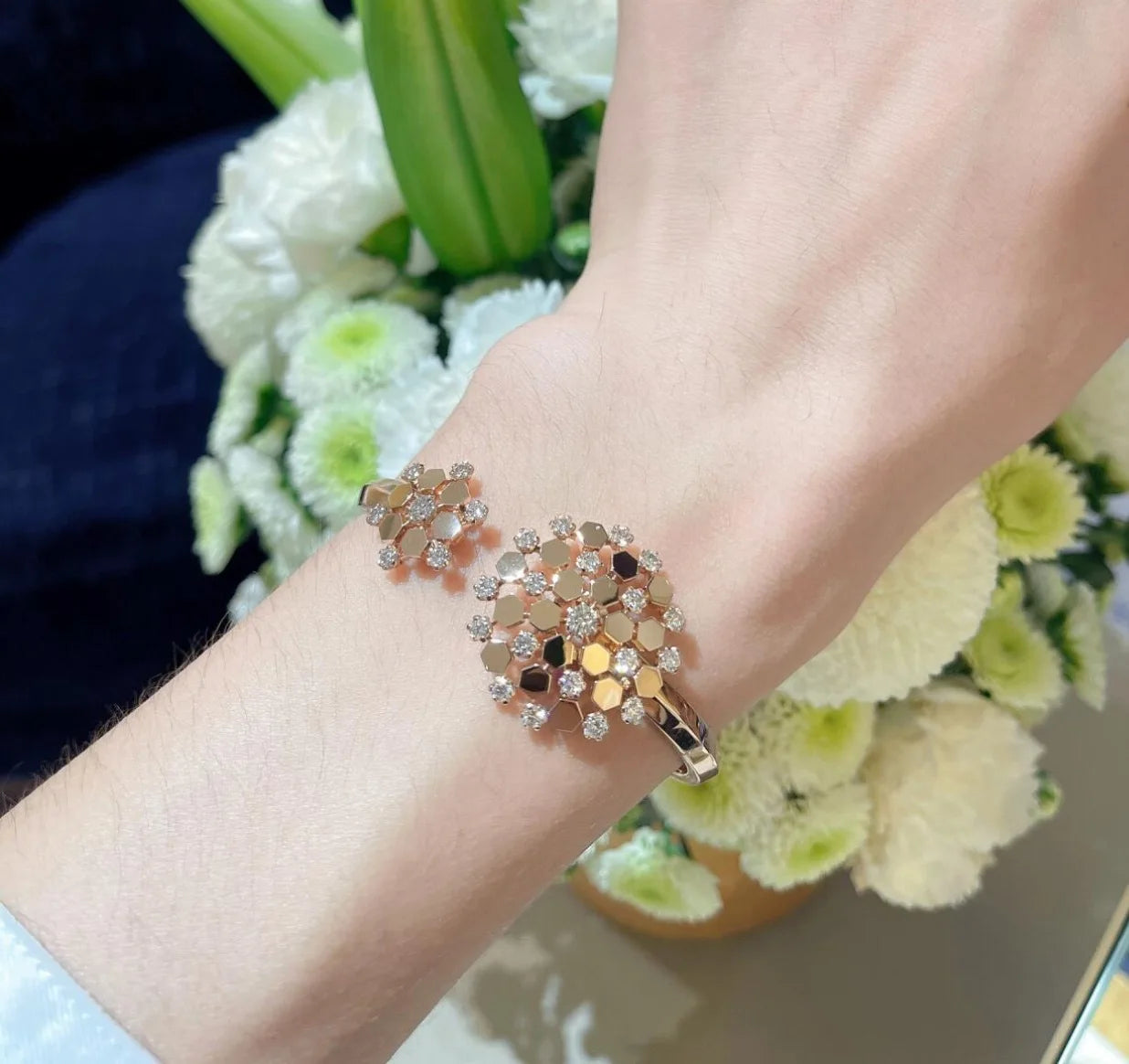 Honeycomb Bangle