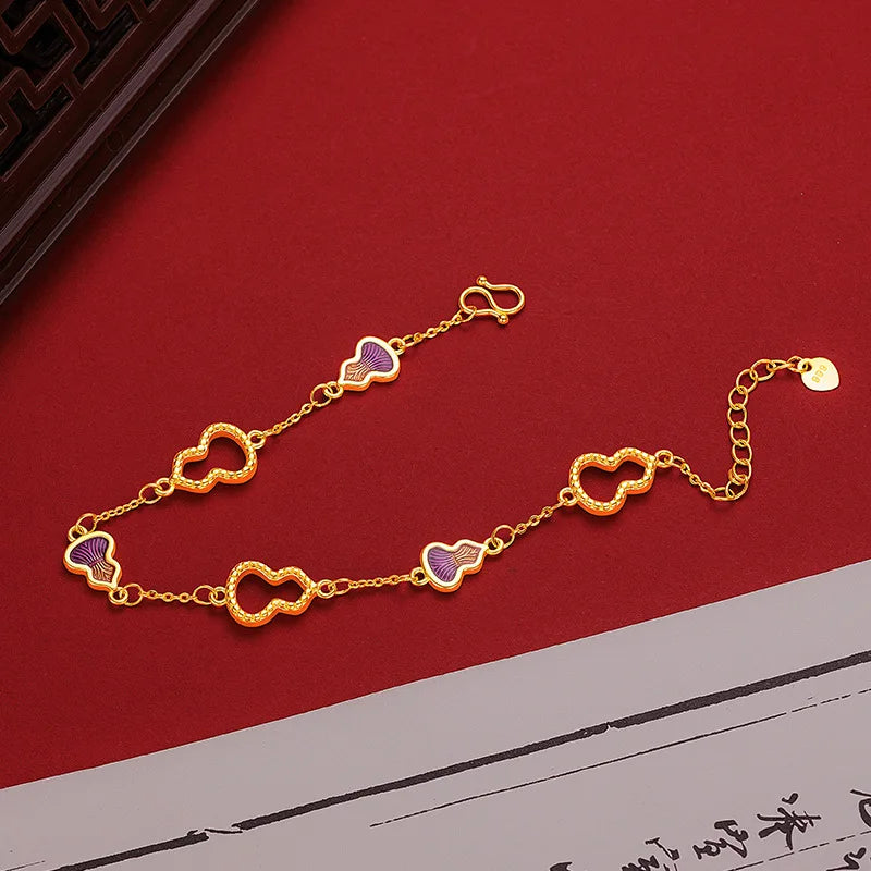 Gourd Enamel Bracelet