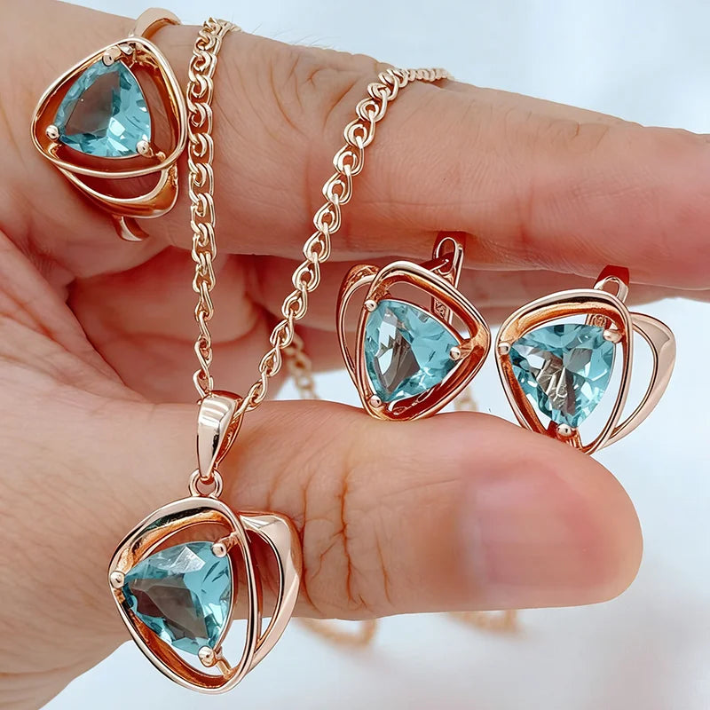 Geometric Rose Gold Set