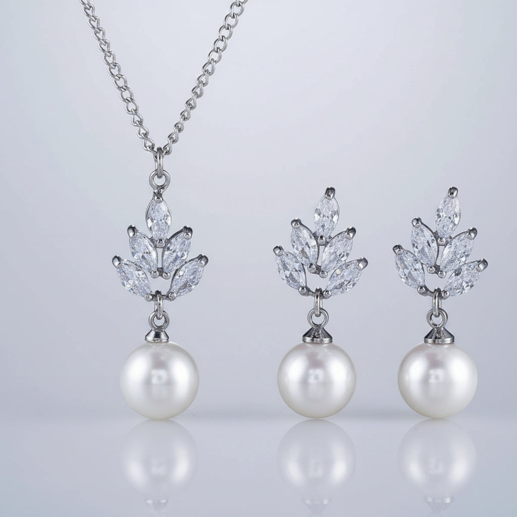 Zirconia Pearl Set
